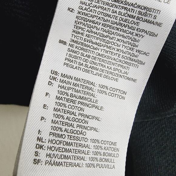 Adidas Iconic 3-Stripes Cropped Fleece Hoodie Black Oversized L Cotton - Picture 8 of 9